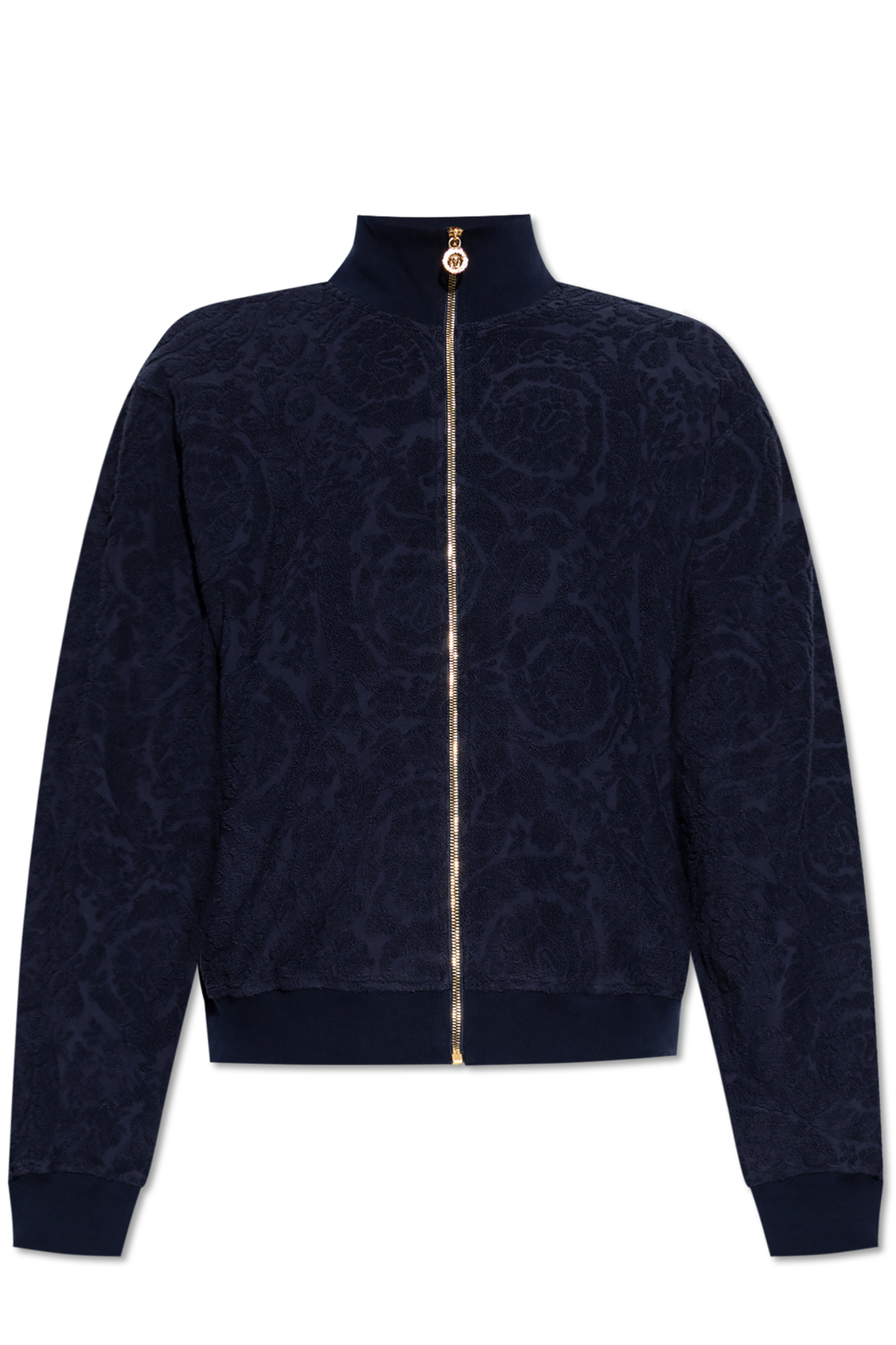 Navy blue Sweatshirt with 'Barocco' pattern Versace - Vitkac AS
